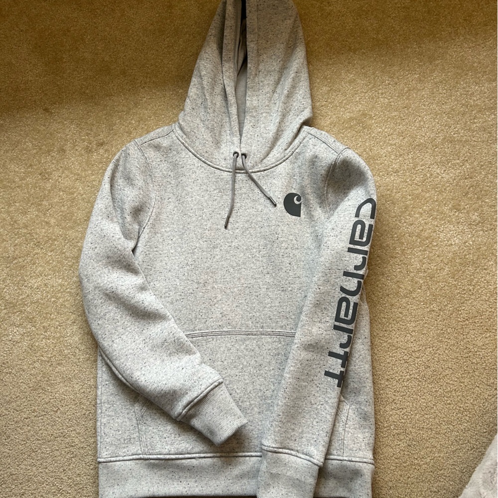 NWOT Carhartt Light Gray Women's Hoodie